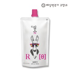 심술알쓰 복분자주 파우치 180ml(3.8%) x 4팩 전통주 혼술 홈술 술선물세트