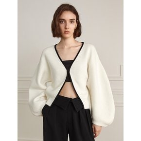 YY_Lantern knitted cardigan jacket