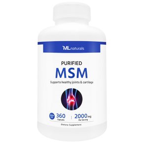 [해외직구] 신제품 마이라이프 내추럴스 MSM 엠에스엠 식이유황 2000mg 360정 슈퍼사이즈