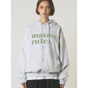 MSMRZ big logo hoodie_Melange gray