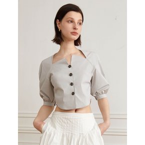 YY_Unique crop shirt