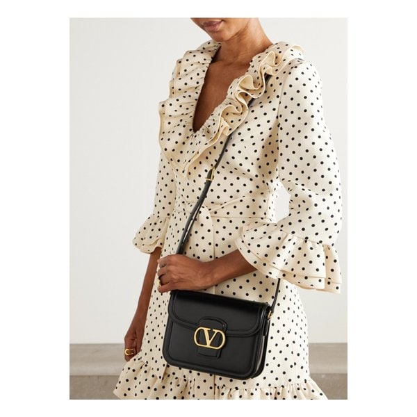 나인투파이브 스몰 가죽 숄더 백 블랙 46376663162844866