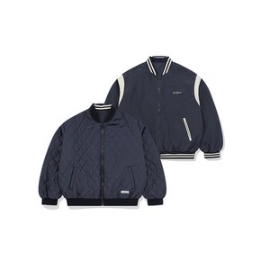 SP REVERSIBLE VARSITY QUILTING JACKET-NAVY