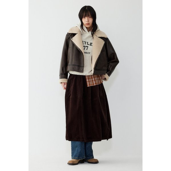 코듀로이 볼륨 스커트 9105432201073