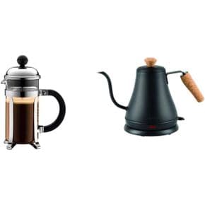 미국 보덤 전기포트 커피포트 Bodum Chambord 프렌치 Press Coffee and Tea Maker 12 Ounce Chro