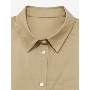 ONE POCKET HALF SLEEVE SHIRT_DARK BEIGE