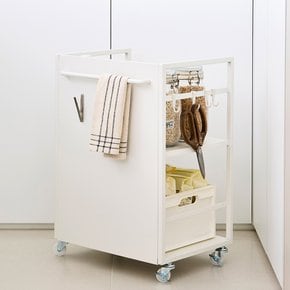 재크 히든 수납 트롤리 바퀴 이동형 카트