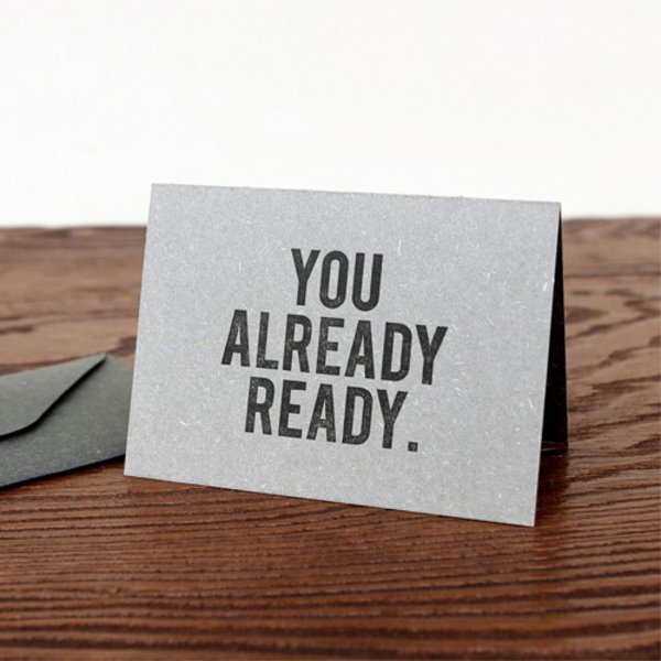 You Already Ready 레디 레터프레스 수능 카드 - SSG.COM