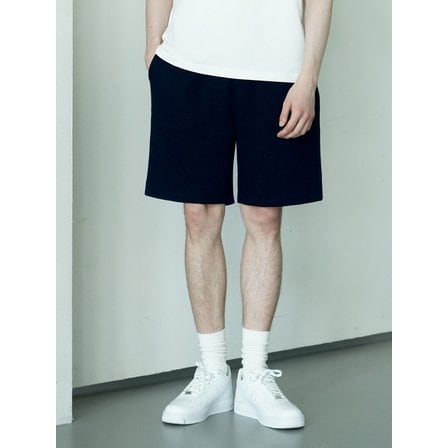 와르 포 맨 DM1015 BASIC SWEAT HALF PANTS_NAVY