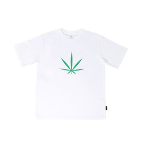 M. T-shirt. Big Weed White M17101