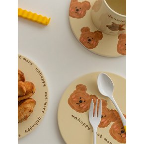 곰돌이 푸푸 냄비받침대 원목 실리콘 도자기 라탄 뚝배기받침 3종