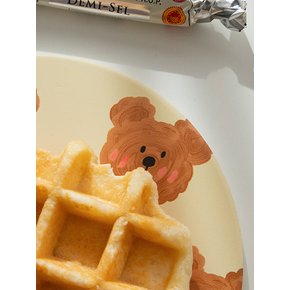 곰돌이 푸푸 냄비받침대 원목 실리콘 도자기 라탄 뚝배기받침 3종