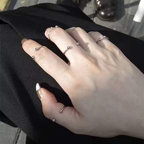 피어싱 레이어드 반지 오픈링 애끼 엄지 검지 여성 여자 오픈 우정