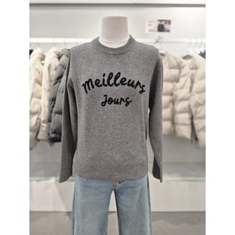 프로젝트엠 [여주점] 여성 레터링 라운드넥 풀오버(EPF4ER2400)