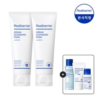 리얼베리어 [1+1] 크림 클렌징폼 120ml [GIFT]크림 25ml + 로션10ml