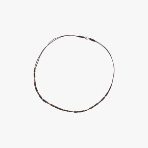 실버 비즈 포인트 목걸이 necklace 0001