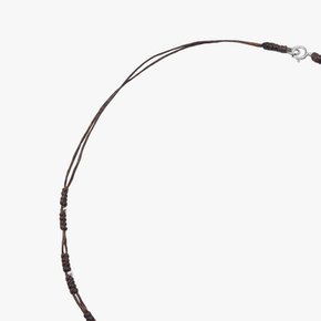 실버 비즈 포인트 목걸이 necklace 0001