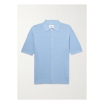 NN07 NN.07 놀란 6577 골지 코튼 혼방 셔츠 블루 1647597335965694