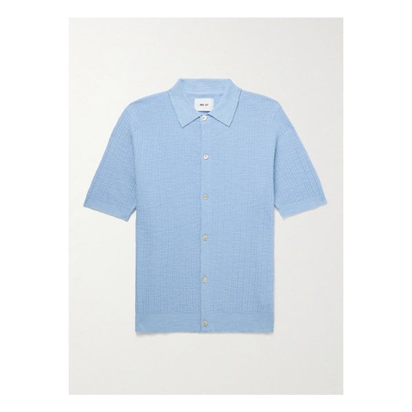 NN.07 놀란 6577 골지 코튼 혼방 셔츠 블루 1647597335965694