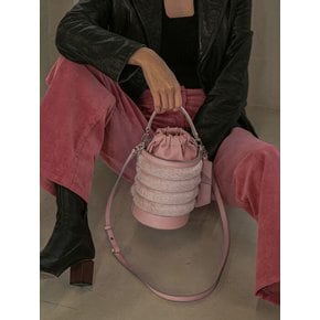 Eco-fur Bucket bag(에코퍼 버킷백)_Ice Pink