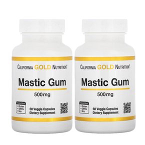 매스틱검 CGN 매스틱 검 유황나무추출물 500mg 60베지캡슐 X 2통