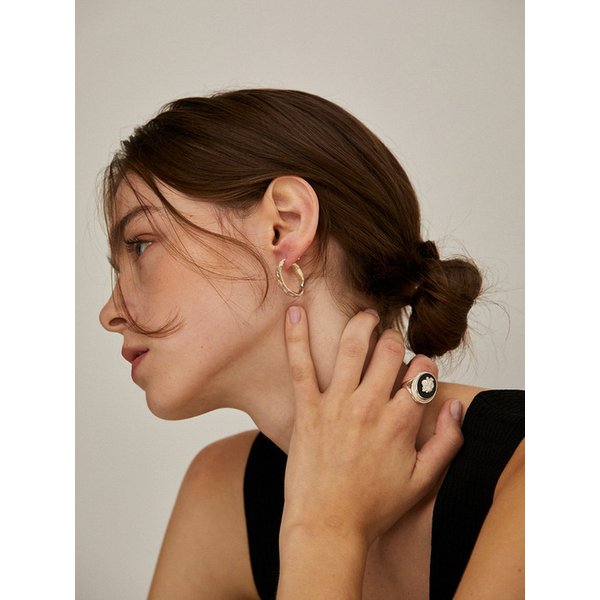 It was there earrings (silver)