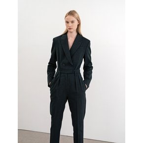 Grey Wool Blazer Jumpsuit (JUJD103)