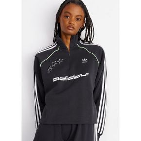 4307913 adidas HALF ZIP - Sweatshirt black