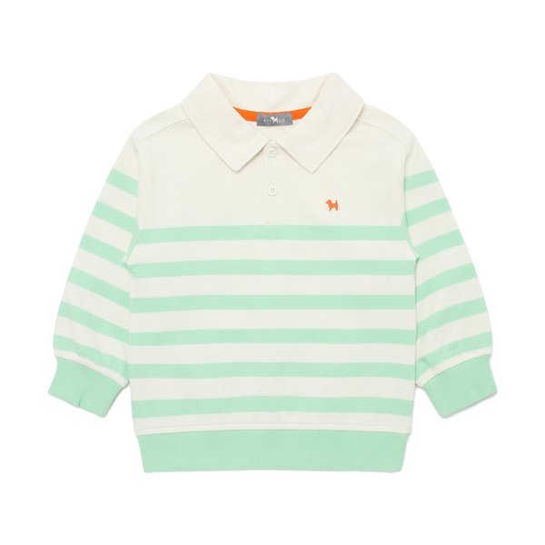 [여주점] [오프라벨 여주점] 블루독베이비 (MN) STRIPE 카라 스웨트셔츠B (45119-334-07)