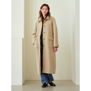 Teddy balmacaan coat (Beige)