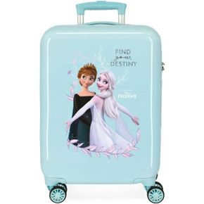 영국 디즈니 캐리어 Disney Frozen Memories Cabin Suitcase Blue 38x55x20cm Rigid ABS Combina