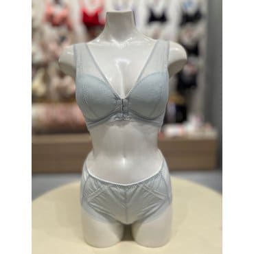 트라이엄프 프론트훅 노와이어 브래지어 햄팬티 세트 그레이 ( TDWBR212TDWBP212GY )
