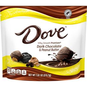 [해외직구] Dove 도브 실키 스무스 다크초콜릿 앤 피넛버터 초콜릿 215g 2팩