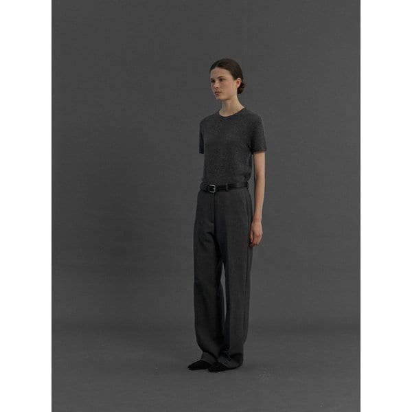 Alpaca short sleeve knit (3colors)