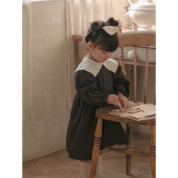 쪼꼬미의 사랑스러움 - 유아 빅카라 레이스 원피스