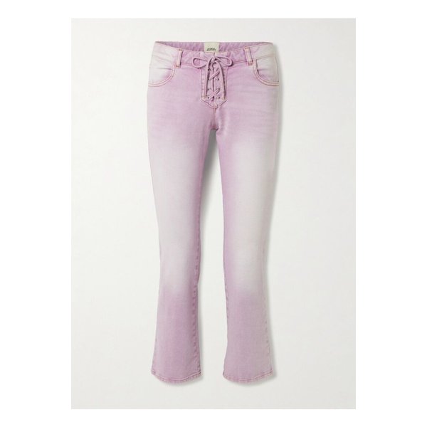 발렌 레이스업 플레어 진 핑크 1647597357879307