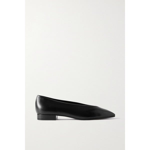 레베카 가죽 포인트 토 플랫 슈즈 1647597309765219