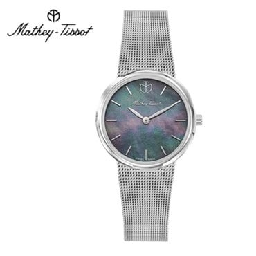 메티티솟 Mathey-Tissot 여성 메탈밴드시계 D403AN