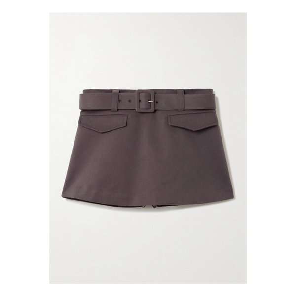 벨트 트윌 미니 스커트 브라운 46376663162915091