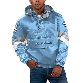 [해외] 989490 스타터 집업 후드 자켓 Kevin Harvick Starter Home Team Satin Half-Zip Hoodie