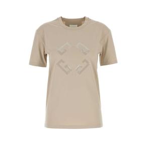 24FW 지방시 반팔 티셔츠 BW70EKG1YH 278 Beige o Tan