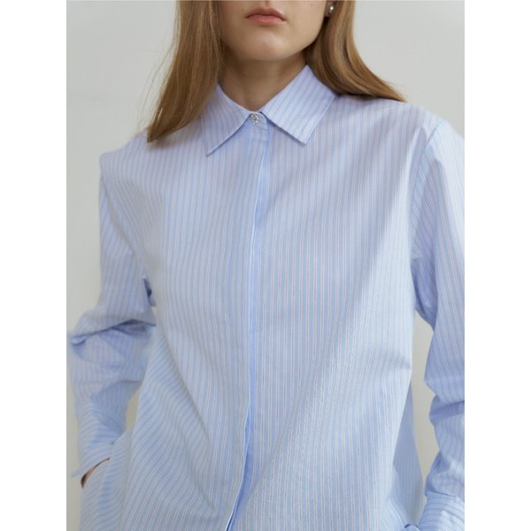 POIN Stripe Shirt [Sky Blue]