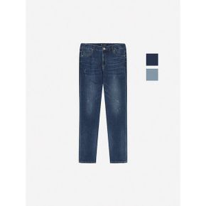 공용 쿨맥스 페인팅워싱 슬림 청바지 NQJ112_P418352841