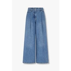 GCUT [지컷25S/S]원 턱 백 밴딩 와이드 데님 팬츠(7255255105)