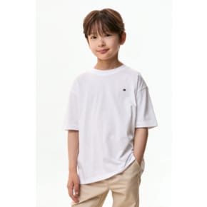 26년 S/S   T42G1KKO11CBT1   에센셜 아카이브핏 크루넥 티셔츠 (화이트,블랙,레드,네이비,블루)