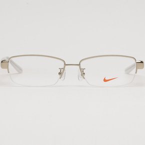 안경테 NIKE8121AF 650 사각 반무테 골드 남자 여자 패션