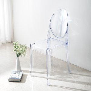 공간미가구 클리어 체어 식탁 카페 인테리어 디자인 투명 의자