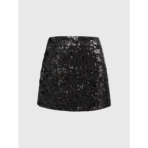 로사나 스팽글 스커트_블랙 / ROSANA SPANGLE SKIRT_BLACK