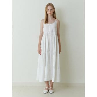 카인더베이비 bloom sleeveless dress - white