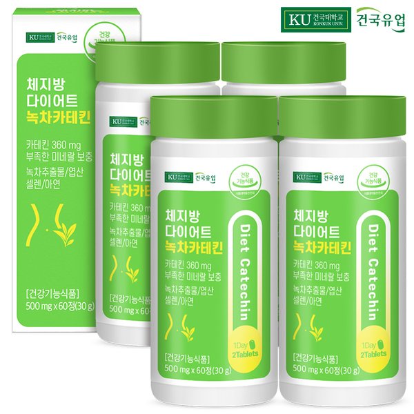 체지방 다이어트 녹차카테킨 60정x4개(4개월)